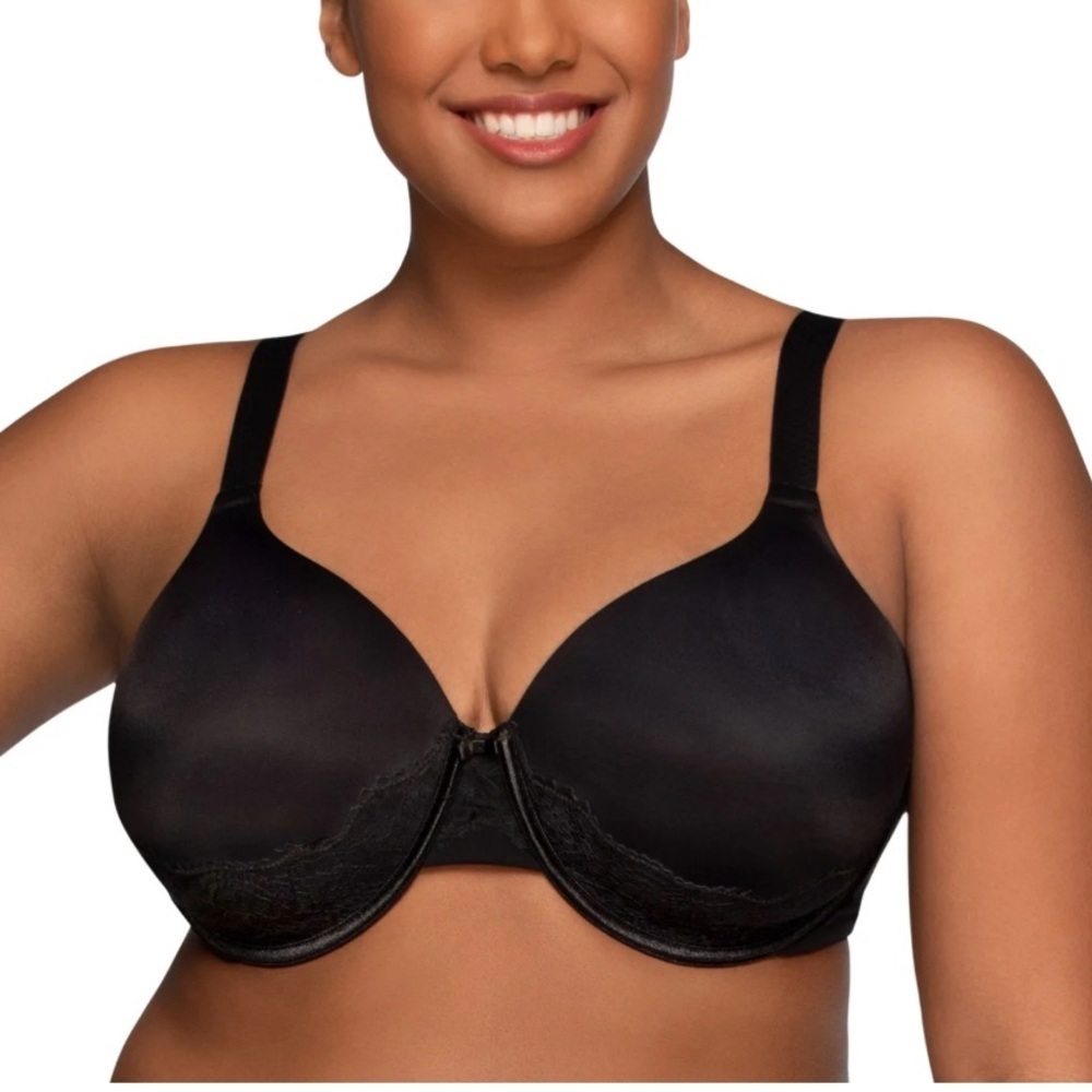 Vanity fair‎ Black Full- Figure Smoothing Underwire Bra Size 40DD